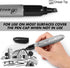 King Size Permanent Markers, 40 Count Black Jumbo Waterproof & Smear Proof Markers for Office Supplies
