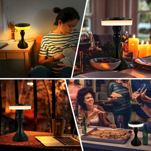 3-Levels Cordless Touch Table Lamps, Portable LED Desk lamp Battery Operated Nightstand Lamp with Brightness