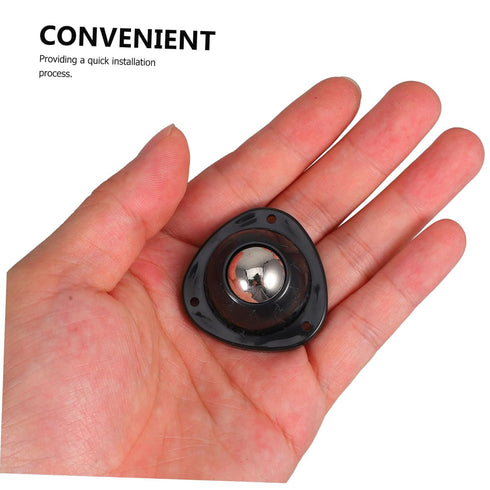 4pcs Amosfun Self Adhesive Large Mini Caster Wheels with Screws Swivel Steel Pulley for Furniture Kitchen Appliances