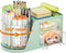 Marbrasse Desk Organizer with 2 Drawers, 360° Rotating Pen Holder, 6 Slots Pencil Organizer + 2 Drawer for Office
