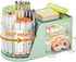 Marbrasse Desk Organizer with 2 Drawers, 360° Rotating Pen Holder, 6 Slots Pencil Organizer + 2 Drawer for Office