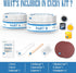 3.7oz Fiberglass Tub Repair Kit (Color Match) for Shower, Sink, Bathtub, Quick Fix for Cracks, Chips, Almond