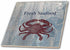 3dRose Fresh Seafood Red Crab on White wash Wood Beach Theme 12