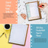 Rancco A6 Planner Refill Paper, 90 Page Colorful 5R Cornell Notes with Zipper Pouch & Binder Divider
