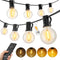 Outdoor String Lights with Remote, 100Ft Outside Waterproof Light with Dimmable G40