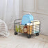 Milageto Rolling Book Cart Utility Cart Under Desk Dormitory Storage Box with Wheels Movable Storage Bin Book Bin