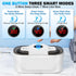 48KHz 400ML, Ultrasonic Cleaner, Jewelry Cleaner Ultrasonic Retainer Cleaner for Eyeglasses Rings Watch Band Necklace