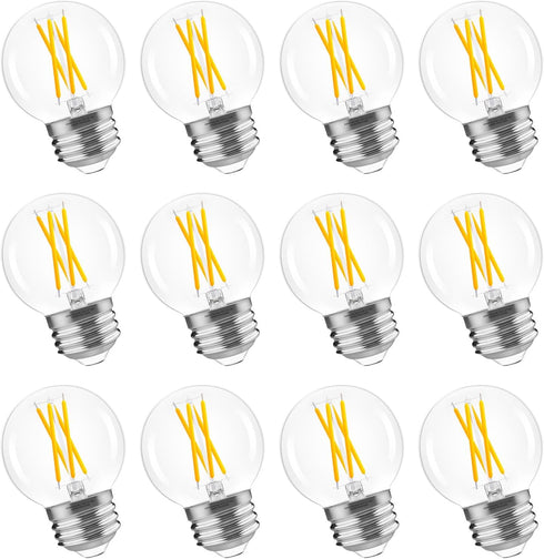 GvvooHome G16.5 LED Bulb Dimmable, 6W, 60 watt Equivalent, 4000K Neutral White