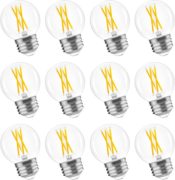 GvvooHome G16.5 LED Bulb Dimmable, 6W, 60 watt Equivalent, 4000K Neutral White