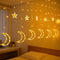 Dazzle Bright Ramadan Curtain String Lights, 138 LED 8.2 FT Warm White