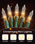 200-Count 50ft Bulb Brightown Clear Christmas String Lights, Incandescent Mini Lights for Indoor Holiday Decor