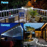 39FT 100LEDs,IP65 LairtPOW Solar Rope Lights Waterproof Outdoor String Light, Palm Tree Lights for Party Garden Yard