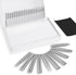 Carbide Burr Set - 20 Carbide Rotary Tool Bits, 1/8'' Shank Diameter for Engraving and Grinding