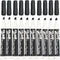 Volcanics Black Dry Erase Markers, Low Odor, Chisel Tip, Pack of 10