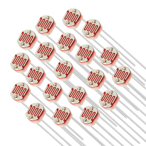 Chanzon 5mm 10 O Photoresistor LDR Resistor, 20pcs Light-Dependent Photoconductor