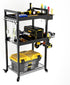 Kripyery 3 Layers Power Tool Organizer Cart for Dad, Heavy Duty Drill Holder