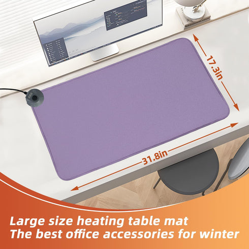 MyPlace Heated Mouse Pad, 8 Levels Heating & 3 Hours Auto Shut-Off, Large 31.8”x 17.3” Desk Mat for Home Office