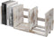 MyGift Rustic Whitewashed Wood Expandable Desktop Bookshelf/Adjustable Tabletop Organizer Rack