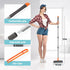 180 AIR U+ Grout Brush with Long Handle Swivel Scrub Brush with Tweezers to Hair Clip V-Shape Grout Line Scrubber Stiff