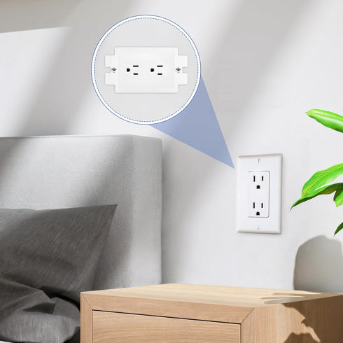 5PCS BE1-2 Electrical Outlet Box Extenders, 1 Gang Electric Box Extender with 10PCS Screws