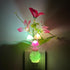 1W Plug-in Night Light with Auto Light Sensor, RGB LED Mushroom Night Light Wall Based Flower Lamp Energy Efficient