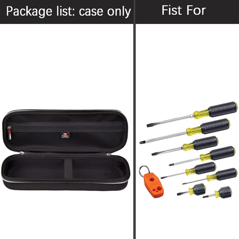 EVA Hard Carrying Case Compatible with Klein Tools 80021/85148/85146 Screwdriver Set with Magnetizer/Demagnetizer (Case