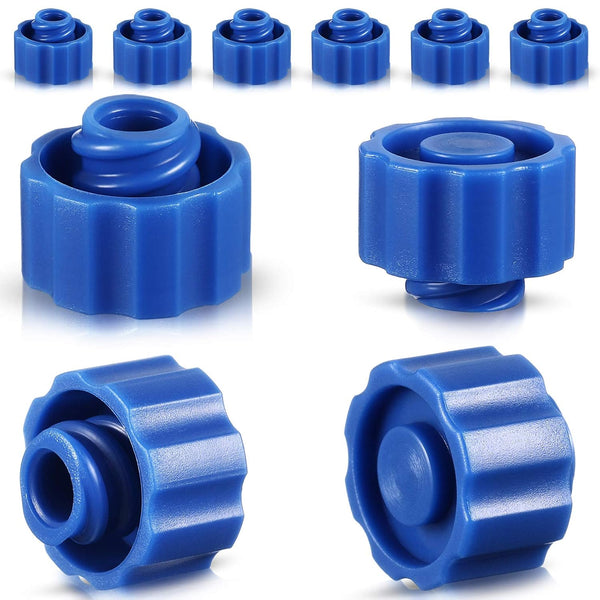 Syringe Tip Caps, No Needle Lock Cap for Feeding Tubes Lab Supplies, Blue (150 Pieces)