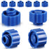Syringe Tip Caps, No Needle Lock Cap for Feeding Tubes Lab Supplies, Blue (150 Pieces)
