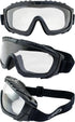 1 Global Vision Eyewear Ballistech Safety Glasses with Matte Black Frames and Clear Anti-Fog Lenses