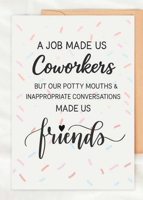 TEEMI -Funny Birthday Card for Coworker Colleague, Humor Going Away Card for Work Friend