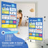 Torlam Alphabet Learning Pocket Chart Alphabet Wall Chart ABC Flash Cards Learning Games, Handwriting Practice Letter