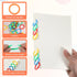 Exircy 50Pcs 1 Inch 0.78 Inch Loose Leaf Binder Rings Colorful Plastics Small Book Notebook Paper Ring Clips