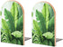 VstaDank Cute Banana Leaves Book Ends for Shelves Decorative Wooden Bookends Non-Skid Metal