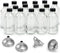 15 Pack, 4 oz Small Clear Glass Bottles with Lids & 4