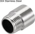 uxcell Shower Head Extension Arm, Stainless Steel 1/2PT Male to 1/2PT Female Thread, 30mm Length Cast Pipe Fitting