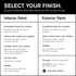 BACKDROP Premium Interior Paint Large Adhesive Paint Swatch NO CURFEW - Dark Gray With Cool Undertones 12" x 12"