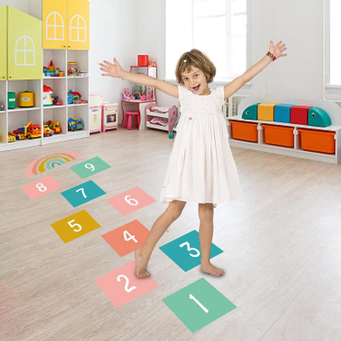 Generic Number hopscotchs Mat Decals - Number Lattice Floor Sticker, hopscotchs Play Mat | Classroom Decor Sensory Path