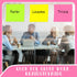 Harloon Big Sticky Notes, 11 x 11 Inch Jumbo Sticky Notes, 40 Sheets/Pad, Bright Colors, 4 Pad