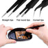 Precision Tweezers Set, 6PCS Anti Static ESD Industrial Tweezers Kit for Electronics Repair, Craft, Laboratory Work