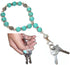 Hidden Hollow Beads Wrist Lanyard, Beaded Women's Wristlet, Strong Bracelet for Keys, Phone, Keychain