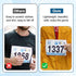 XIHIRCD 10 Pairs Magnetic Race Bib Clips, Marathon Race Number Holder Running Bib Buckles Fixing System Magnets Racing