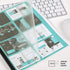 Binditek 100 Pack Clear Report Covers with Sliding Bars, 9mm Sliding Bar File Folder, 50 Sheet Capacity, Letter Size,