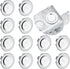 12 Pcs Knockout Seal Electrical Box Knockout Plugs, Round Steel Removable Seal for Closure of Unused Box Outlets