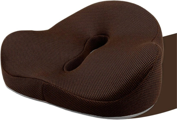 Generic Seat Cushion for Office Chair, Car, Gaming - Orthopedic Memory Foam Coccyx