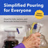 (3 Pack), Magic Tap Automatic Drink Dispenser for Fridge, Teal No Spill Milk Dispenser for Fridge, Automatic Milk