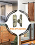 90/180 Degree Barn Door Lock - Small Flip Gate Latches Hardware for Sliding Door Security (Bronze-1Pc)