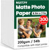 NUITPY 300 Sheets Matte Photo Paper, 8.5in x 11in Inkjet Photo Printer Paper,