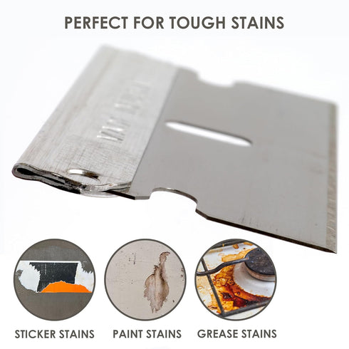 100 Pack, Single Edge Razor Blades, Made in the USA, Industrial Razor Blades, Scraper Refills, Box Cutter, Paint