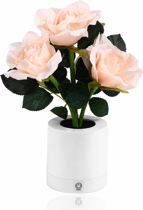 WSYEAR Forever Flower Touch Lamp, Dimmable Table Rose Lamp for Bedroom Living Room, Birthday Gifts for Her
