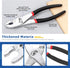 Glarks Slip Joint Pliers 6 Inch, 8 Inch, and 10 Inch, Chrome Vanadium Steel Body with Non-Slip Handle